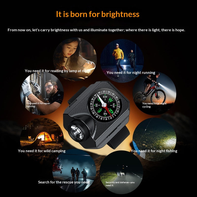 Orologio LED con bussola
