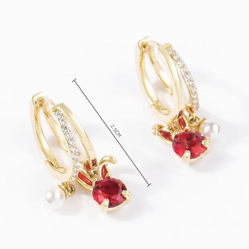 Orecchini perla e zircone premium
