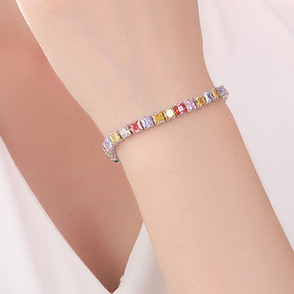 Bracciale quadrato diamante