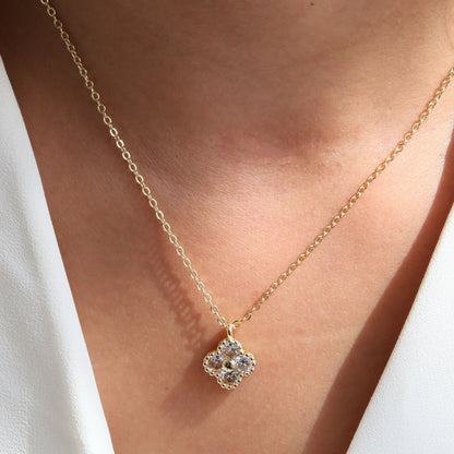 Collana trifoglio fortunato