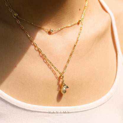 Collana e braccialetto frutta tropicale