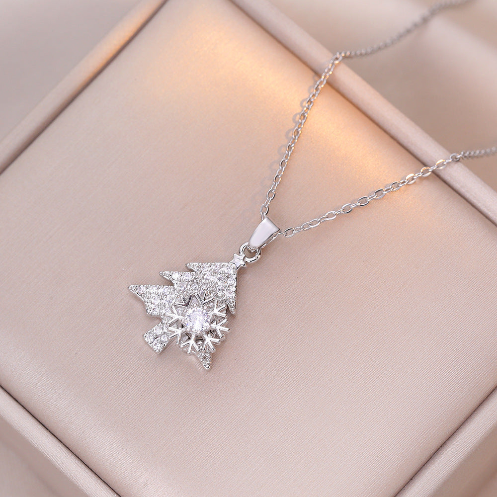 Collana Fiocco Neve Rotante