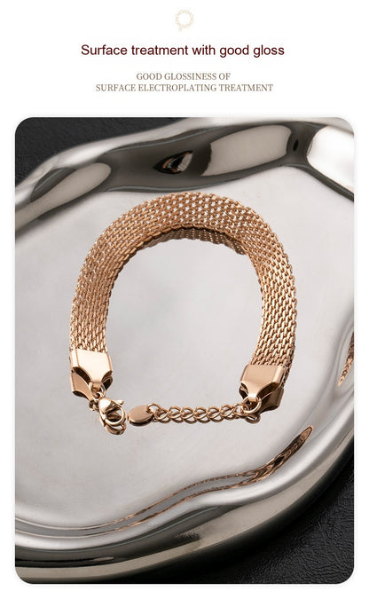 Bracciale maglia piatta