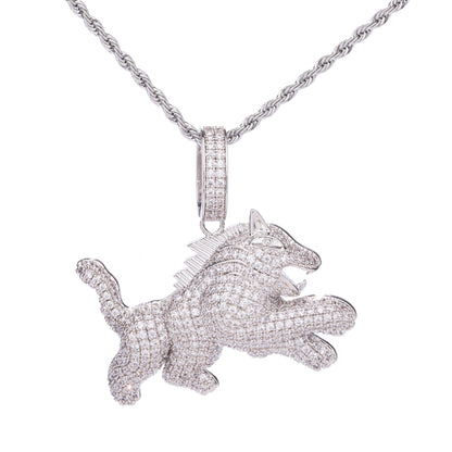 Collana con ciondolo leopardo