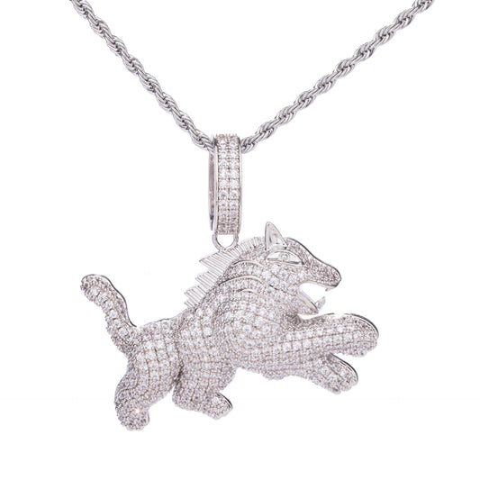Collana con ciondolo leopardo