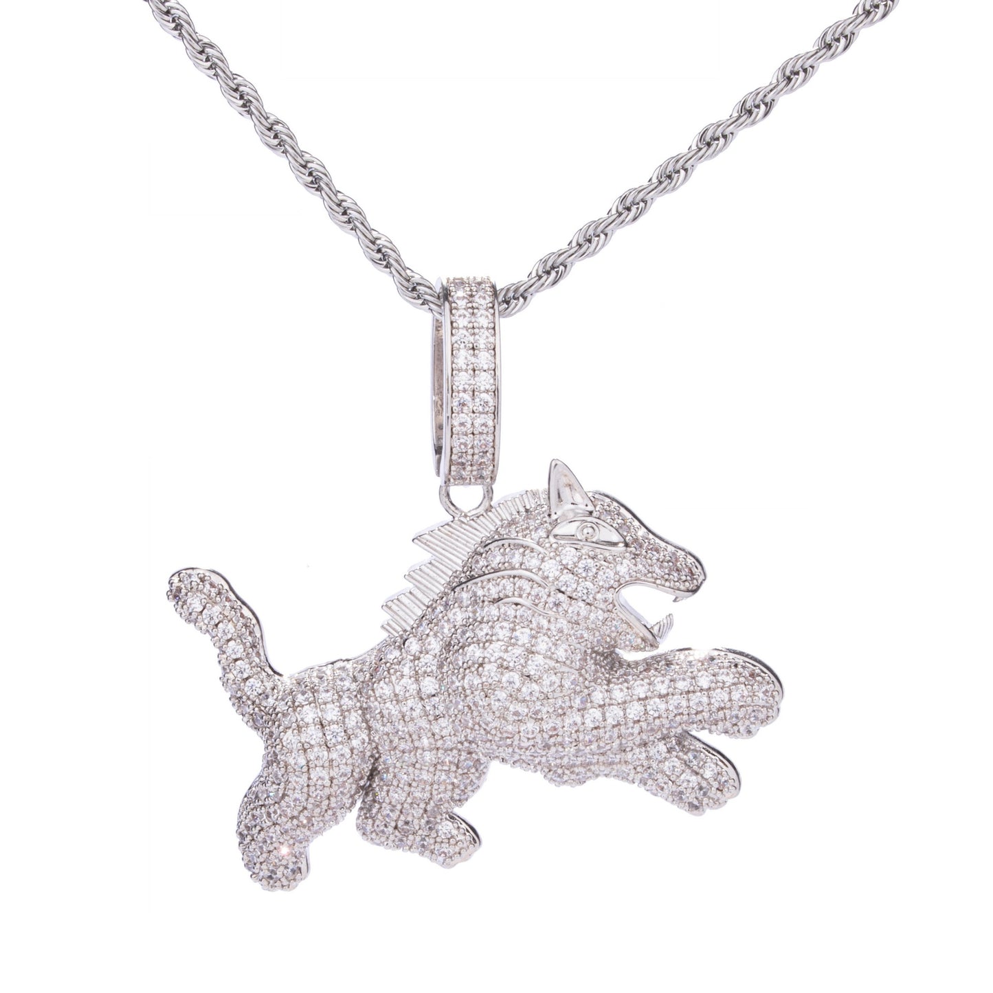 Collana con ciondolo leopardo