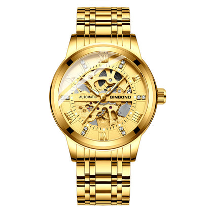 Orologio meccanico automatico da uomo luminoso