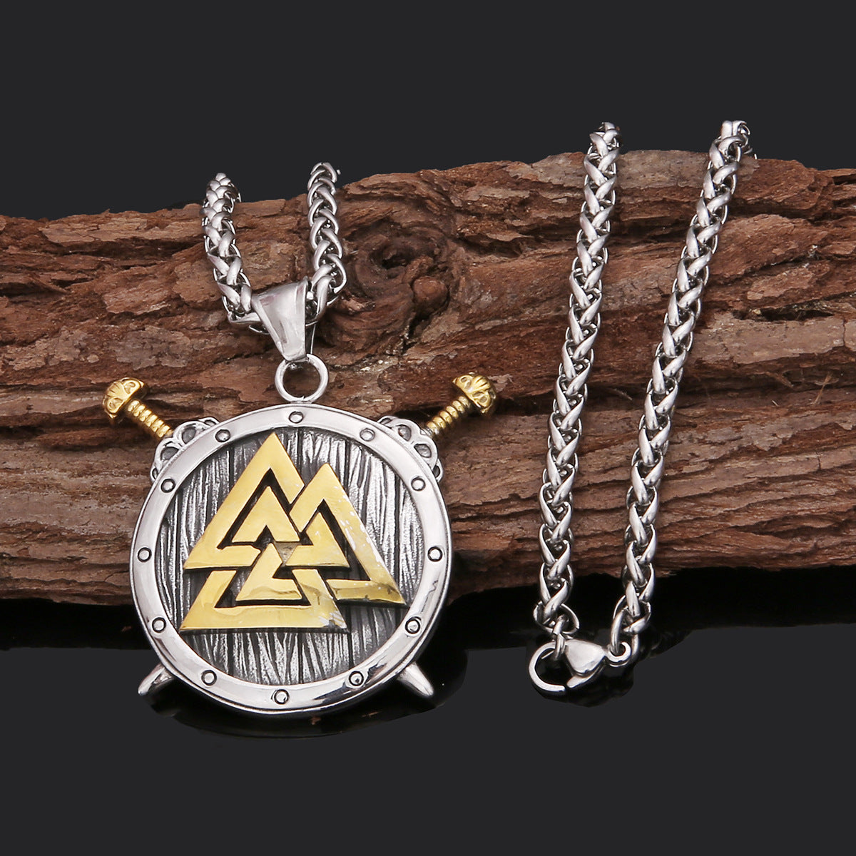 Collana con ciondolo orologio