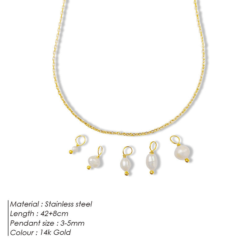 Collana perla barocca acqua dolce
