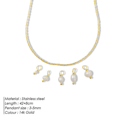 Collana perla barocca acqua dolce