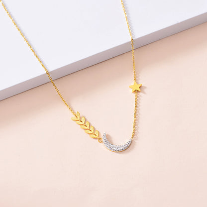 Collana farfalla cuore satinata