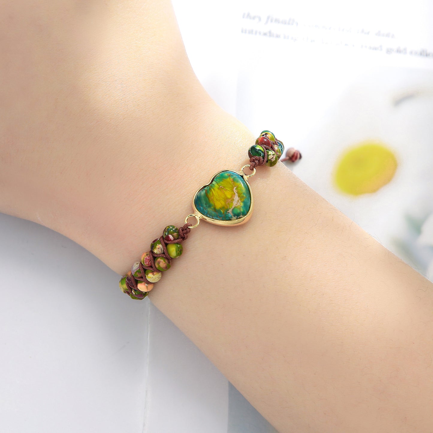 Bracciale cuore regolabile