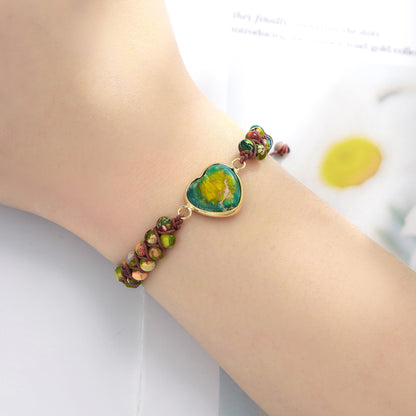 Bracciale cuore regolabile