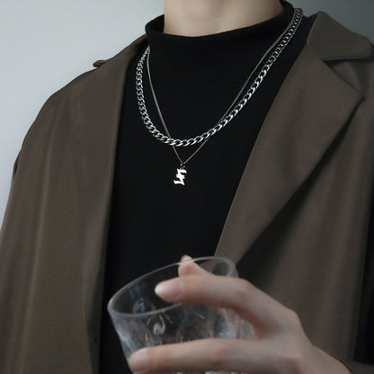Collana Lettera Titanio