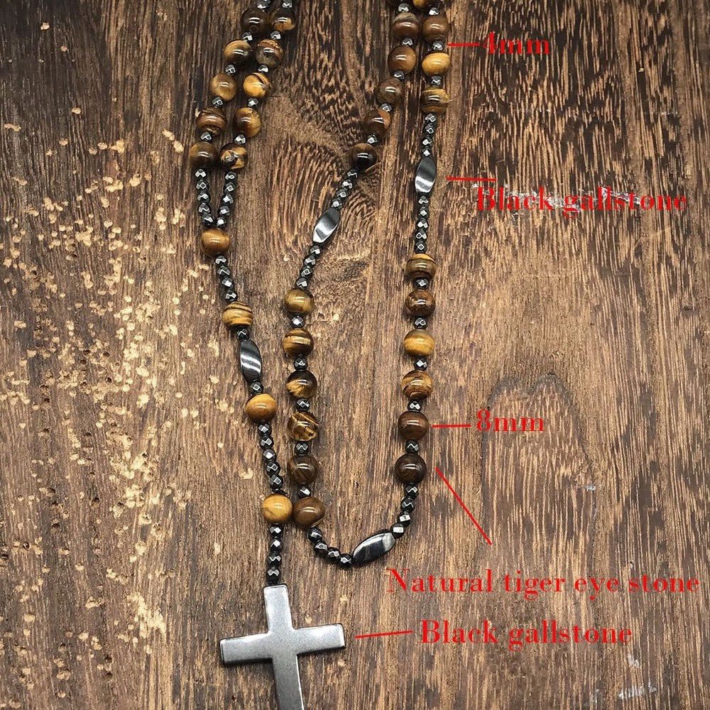 Collana croce religiosa da uomo