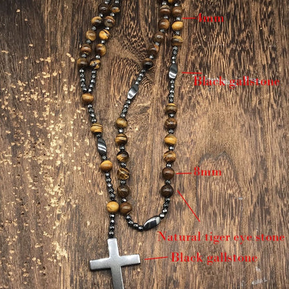 Collana croce religiosa da uomo