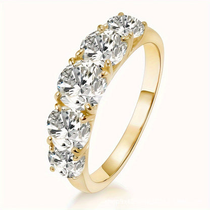 Anello zircone incastonato in lega
