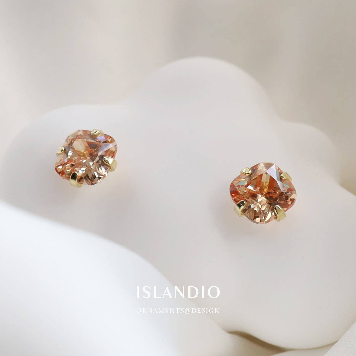 Orecchini citrino argento sterling