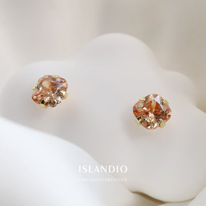 Orecchini citrino argento sterling