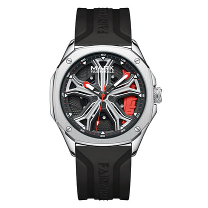 Orologio luminoso impermeabile al quarzo con quadrante calibrato