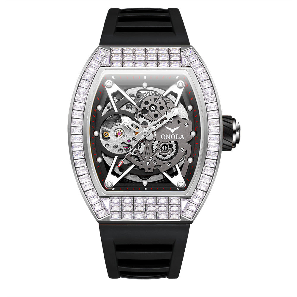 Orologio scheletrato silicone