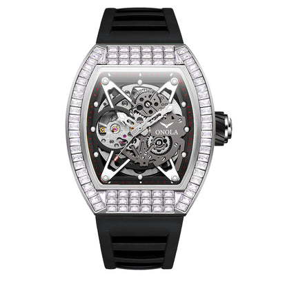 Orologio scheletrato silicone