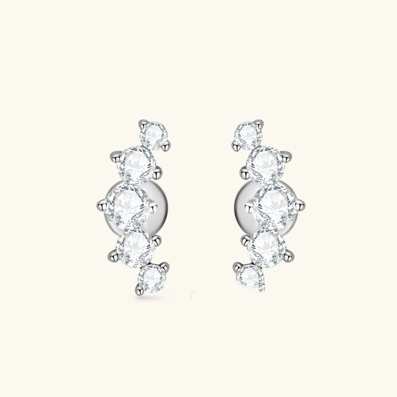 Orecchini moissanite