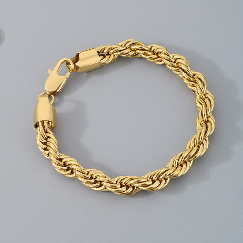 Bracciale catena intrecciata