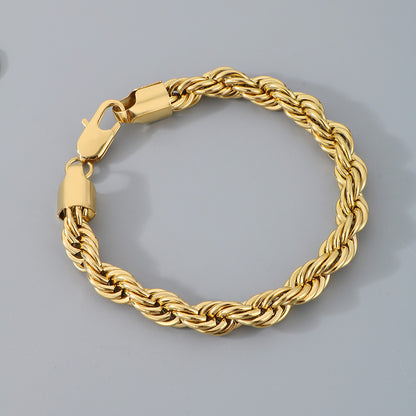 Bracciale catena intrecciata