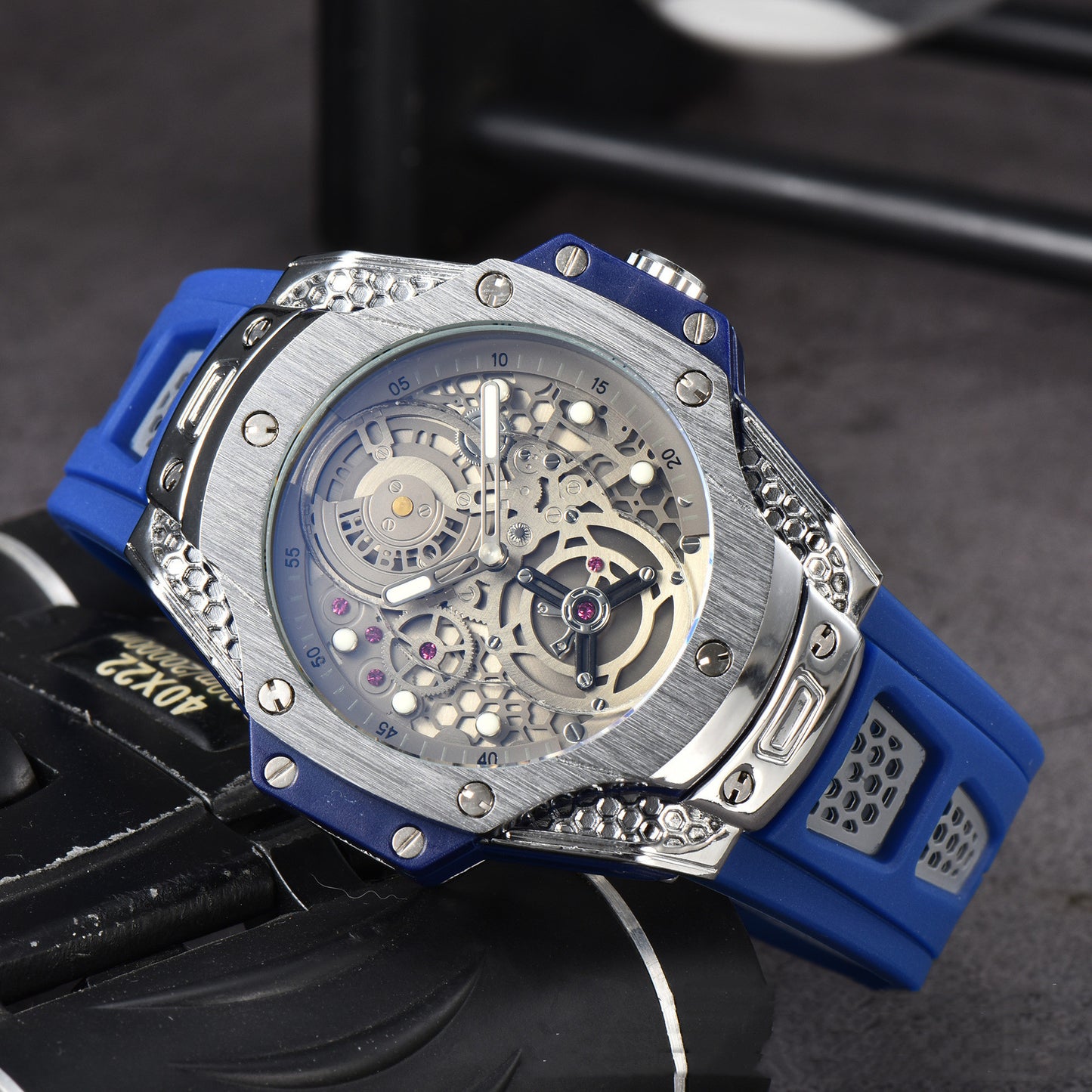 Orologio uomo quarzo con cinturino in tela