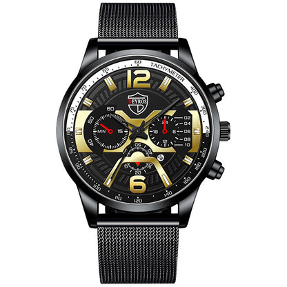 Orologio uomo calendario inox