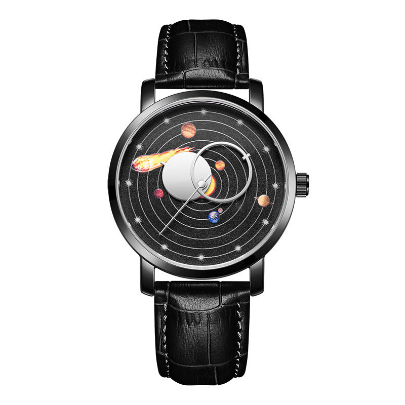 Orologio con cinturino pelle impermeabile