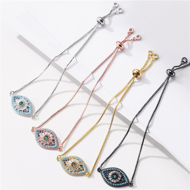 Bracciale occhio zircone rame