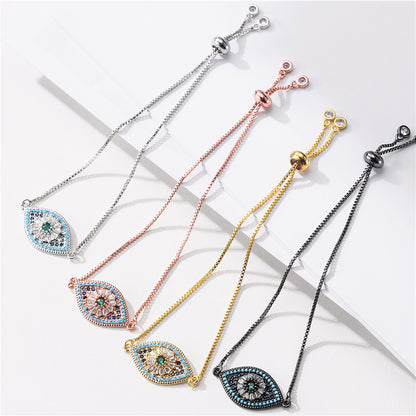 Bracciale occhio zircone rame