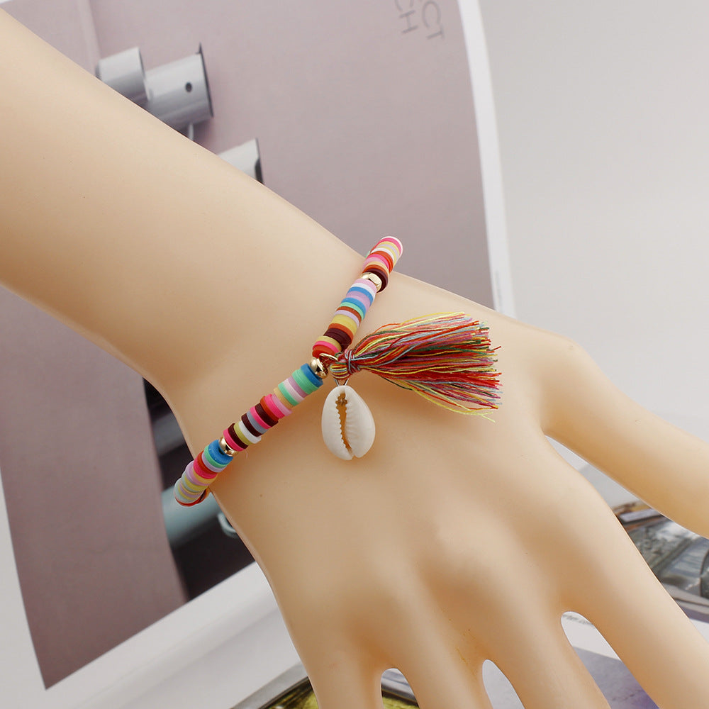 Bracciale bohemien arcobaleno
