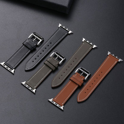 Orologio in pelle con motivo ago