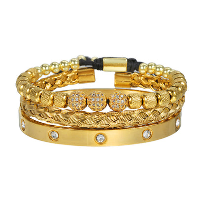 Bracciale scheletro intrecciato