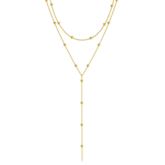Collana geometrica con nappina