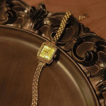 Orologio da donna quadrato ramato