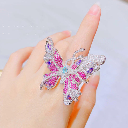 Anello Farfalla Lavanda
