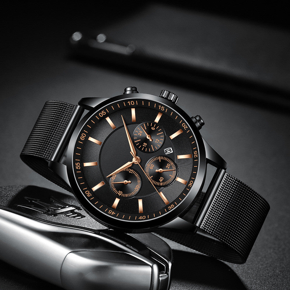 Orologio uomo mesh impermeabile