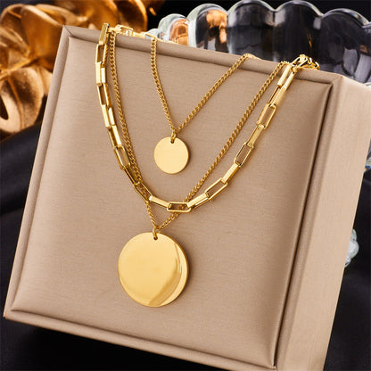 Collana doppio pendente quadrato