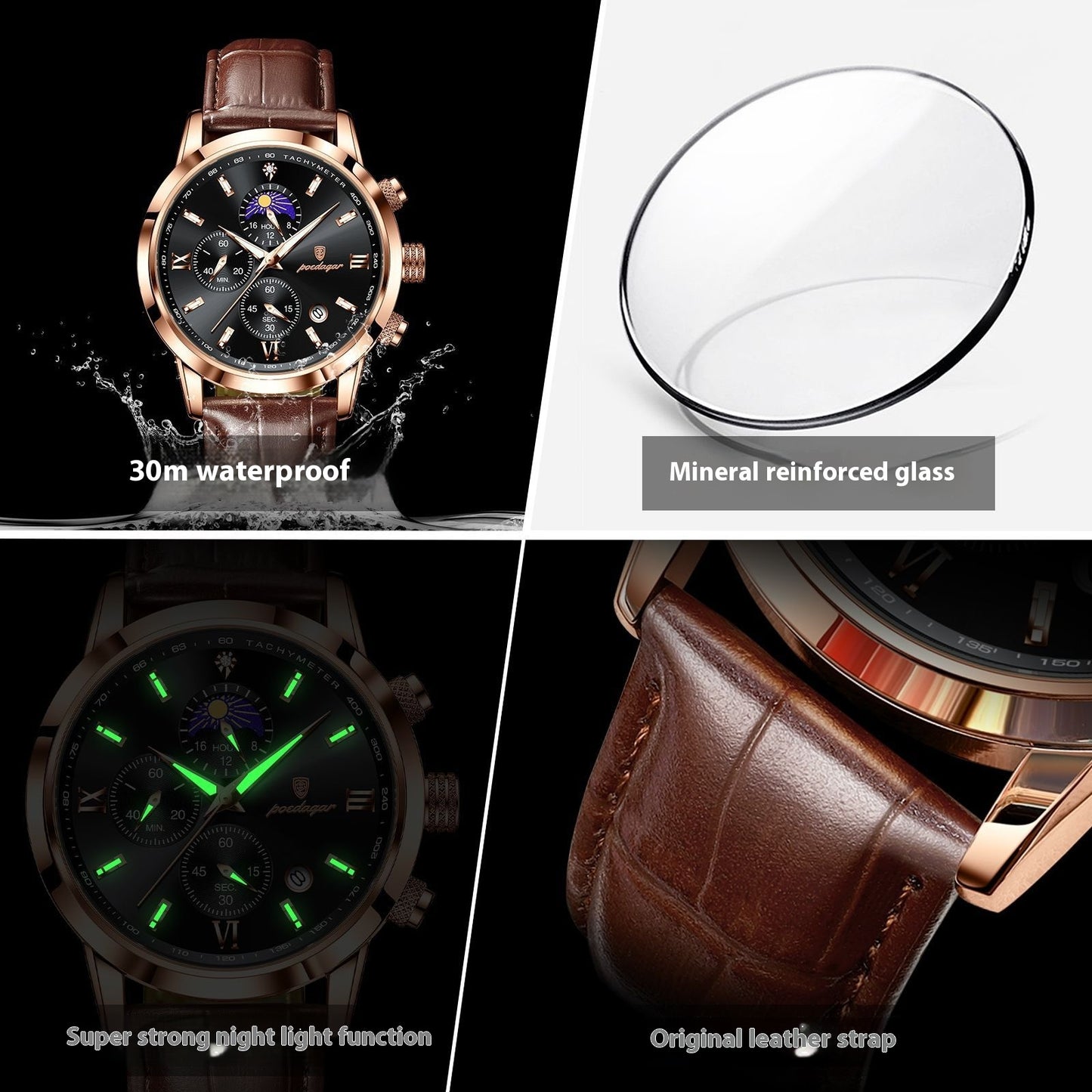 Orologio sportivo con fase lunare