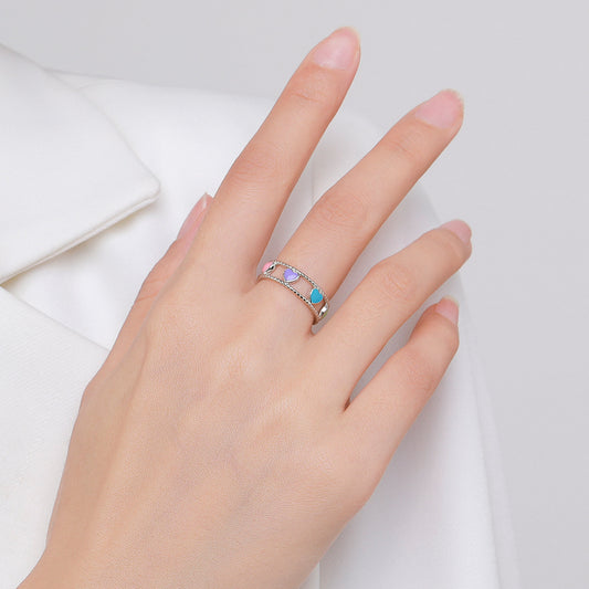 Anello cuore traforato da donna