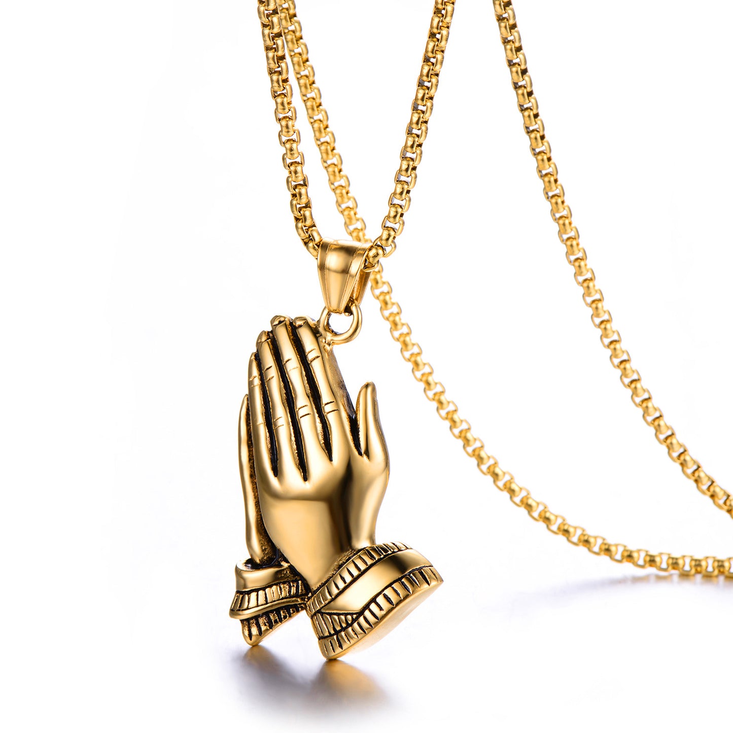 Collana acciaio titanio doppia da uomo