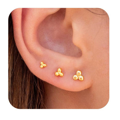 Orecchini placcati oro in ottone