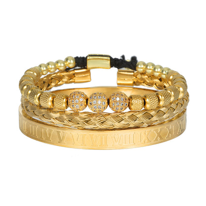 Bracciale scheletro intrecciato