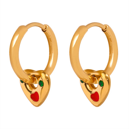 Charm cuore smaltato