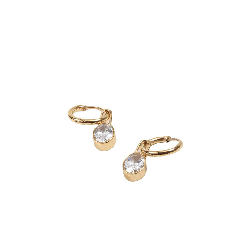 Orecchino piercing strass