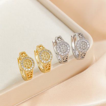 Orecchini zircone traforati